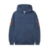 Applique Zip-Thru Hood, Denim