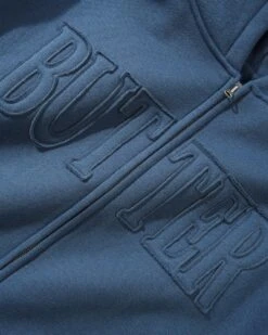 Applique Zip-Thru Hood, Denim -Butter Goods Sales Store AppliqueZip ThruHoodDenim3