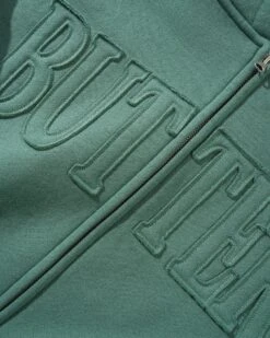 Applique Zip-Thru Hood, Sage -Butter Goods Sales Store AppliqueZip ThruHoodSage3