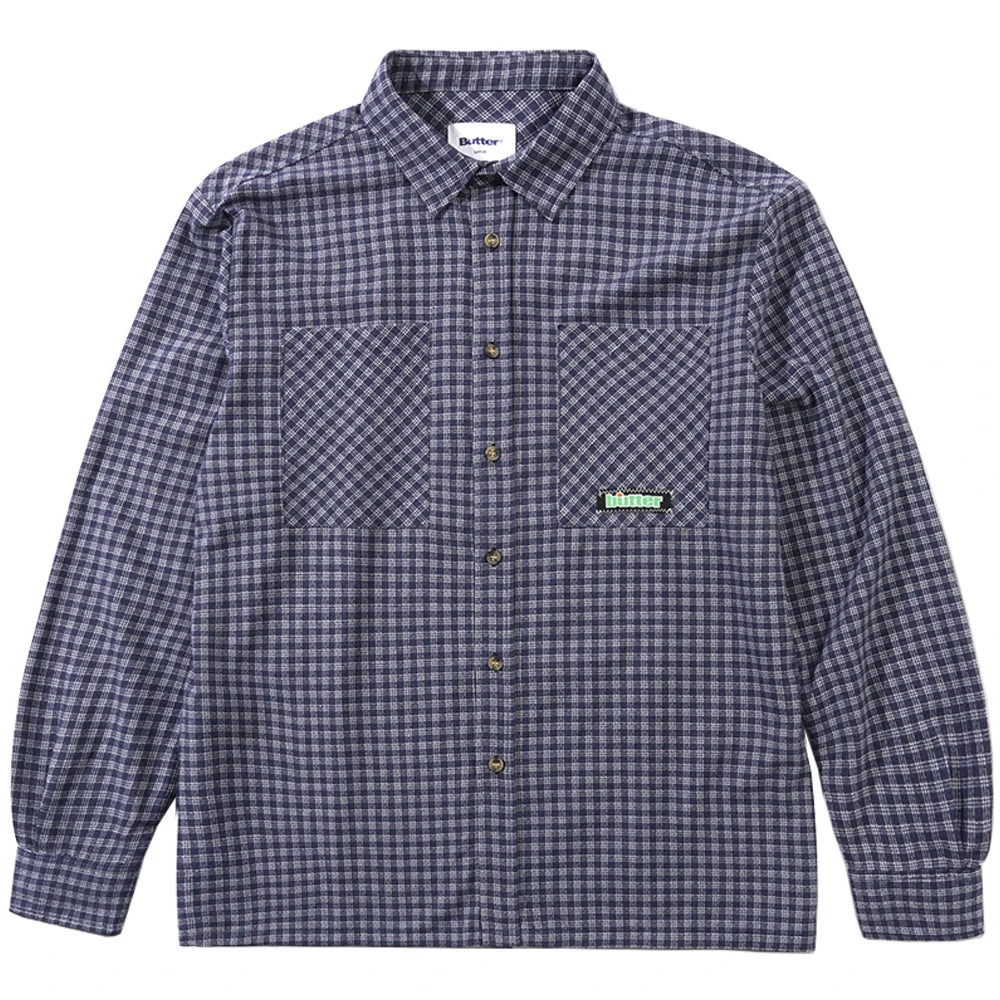 Butter Goods Ace Shirt Navy 1 Butter Goods Ace Shirt Navy