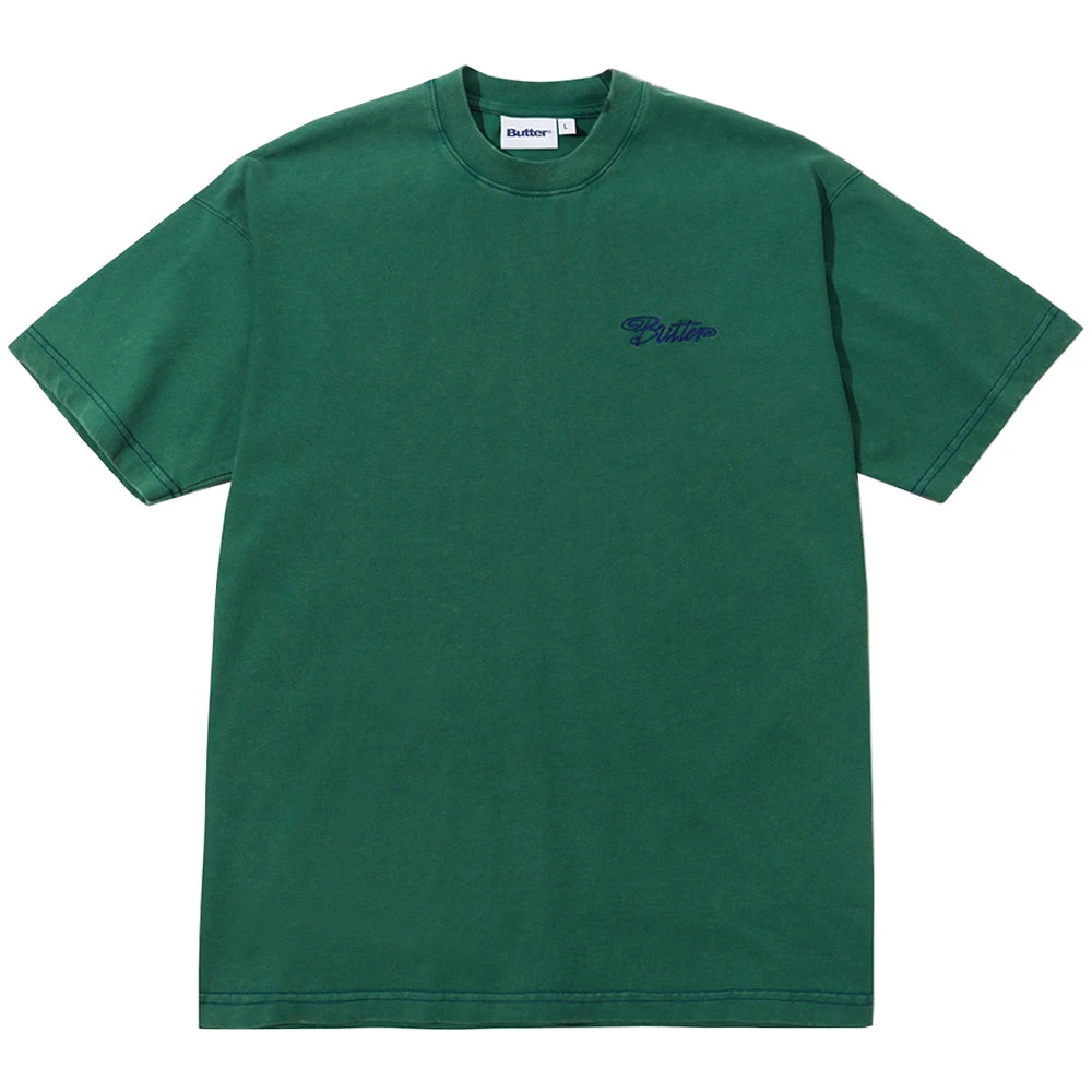 Butter Goods Jive Contrast Tee Washed Teal 1 Butter Goods Jive Contrast Tee Washed Teal