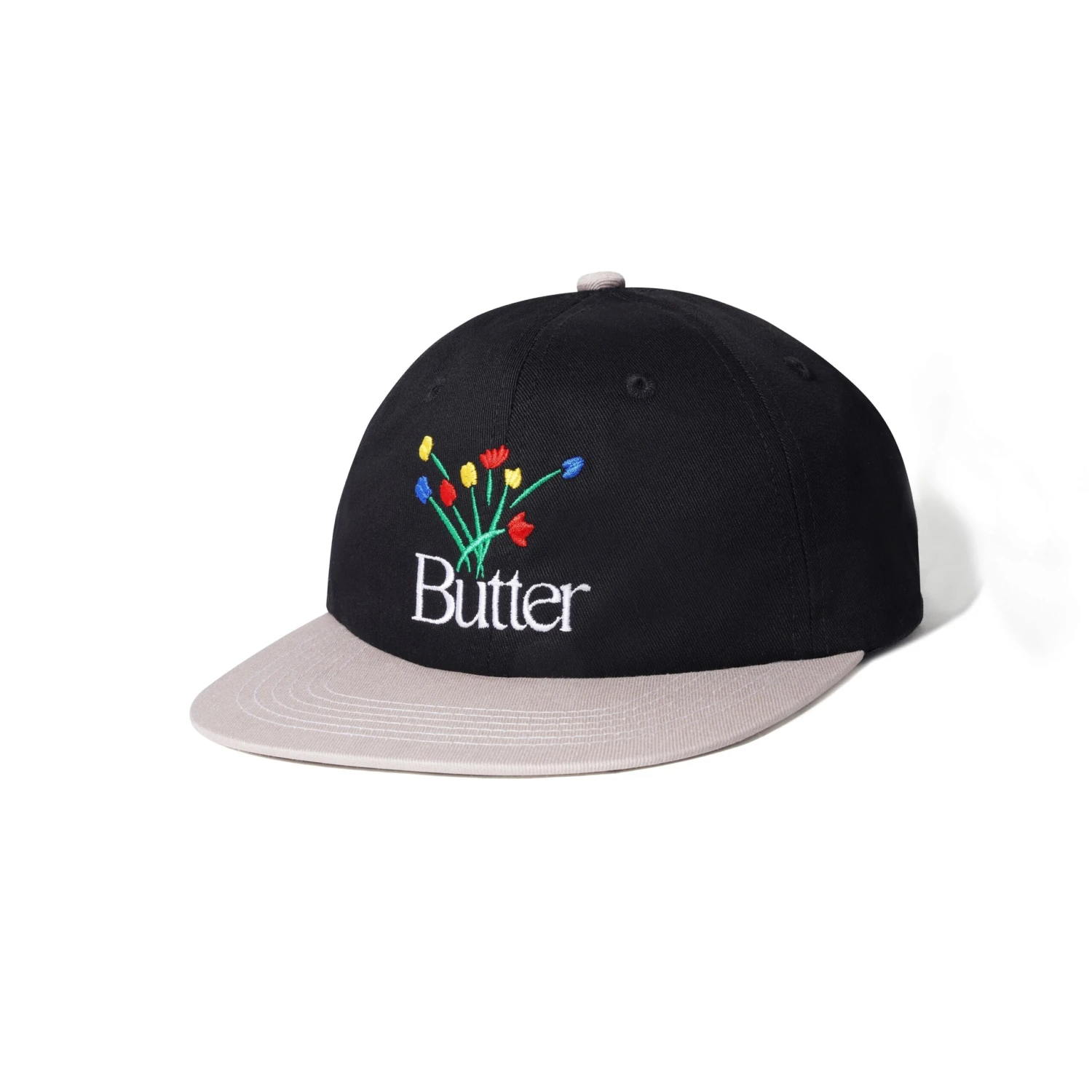 Bouquet 6 Panel Cap, Black / Tan 1 Bouquet 6 Panel Cap, Black / Tan