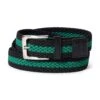Braided Belt, Black / Green