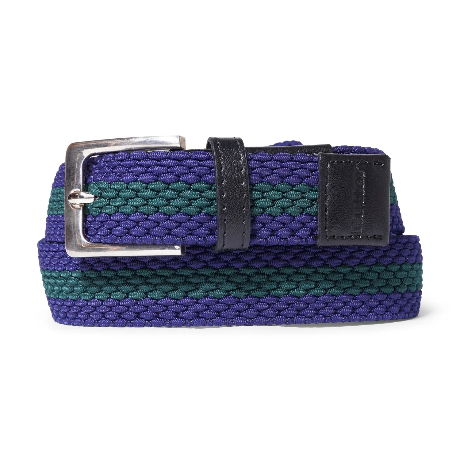 Braided Belt, Navy / Green 1 Braided Belt, Navy / Green