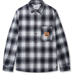Butter Goods Appliance Plaid Shirt Navy/White