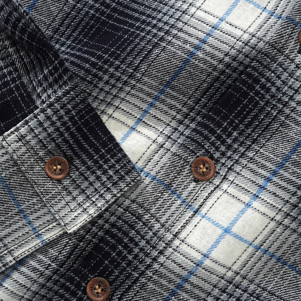 Butter Goods Appliance Plaid Shirt Navy/White 3 Butter Goods Appliance Plaid Shirt Navy/White - Image 3