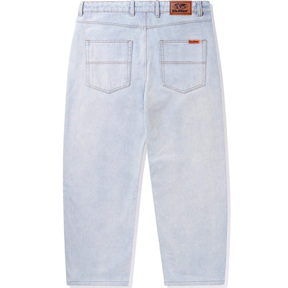 Butter Goods Baggy Denim Jeans Light Blue 2 Butter Goods Baggy Denim Jeans Light Blue - Image 2