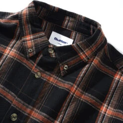 Butter Goods Bugs Flannel Shirt Black -Butter Goods Sales Store ButterGoodsBugsFlannelShirtBlackcollar