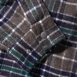 Butter Goods Grove Plaid Overshirt Grey/Navy/Forest -Butter Goods Sales Store ButterGoodsGrovePlaidOvershirtGrey Navy Forestcuff