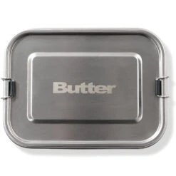 Butter Goods Metal Lunchbox Silver