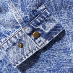 Butter Goods Overdye Web Denim Jacket Acid Wash Indigo -Butter Goods Sales Store ButterGoodsOverdyeWebDenimJacketAcidWashIndigocuff
