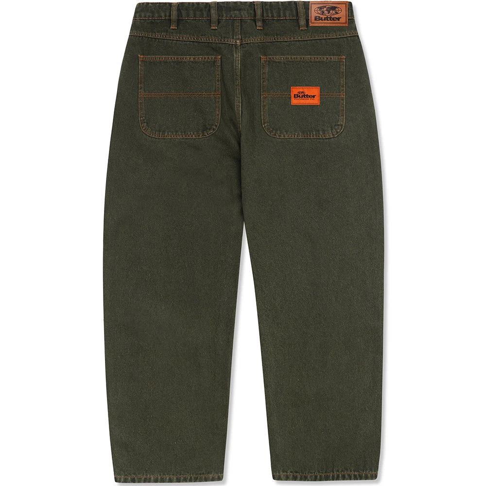 Butter Goods Philly Santosuosso Denim Jeans Dark Army Wash 2 Butter Goods Philly Santosuosso Denim Jeans Dark Army Wash - Image 2