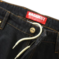 Butter Goods Philly Santosuosso Denim Jeans Washed Black -Butter Goods Sales Store ButterGoodsPhillySantosuossoDenimJeansWashedBlack OrangeEmbroideryfly