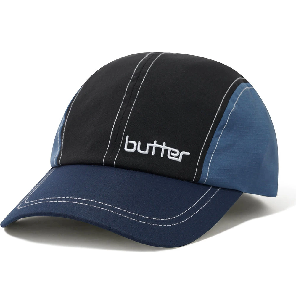Butter Goods Primary 4 Panel Cap Black/Slate 1 Butter Goods Primary 4 Panel Cap Black/Slate