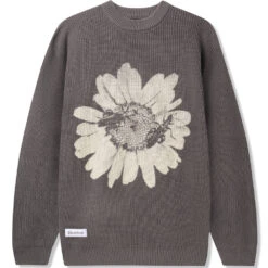 Butter Goods Sunflower Knit Sweater Charcoal
