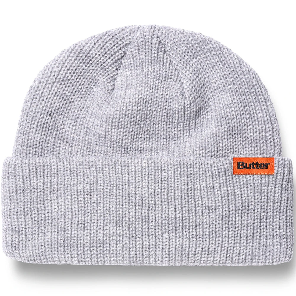 Butter Goods Tall Wharfie Beanie Ash 1 Butter Goods Tall Wharfie Beanie Ash
