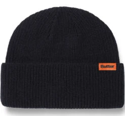 Butter Goods Tall Wharfie Beanie Black