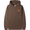 Butter Goods Terrain Zip-Thru Hood Washed Brown