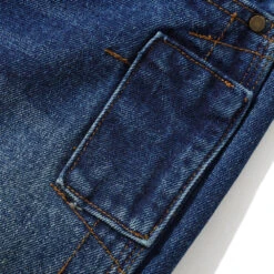 Butter Goods Weathergear Denim Jeans Repaired Indigo -Butter Goods Sales Store ButterGoodsWeathergearDenimJeansRepairedIndigopatch