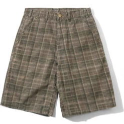 Butter Goods Work Shorts Washed Plaid