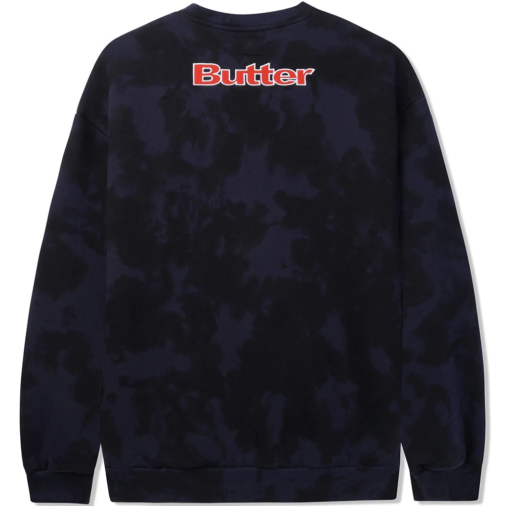 Butter Goods X Fantasia Crewneck Sweatshirt Navy Tie Dye 2 Butter Goods X Fantasia Crewneck Sweatshirt Navy Tie Dye - Image 2