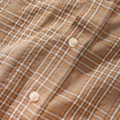Butter Goods Equipt Plaid Shirt Oak -Butter Goods Sales Store Butter Goods Equipt Plaid Shirt Oak buttons