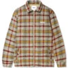 Butter Goods Heavy Plaid Jacket Burgundy/Blush/Gold