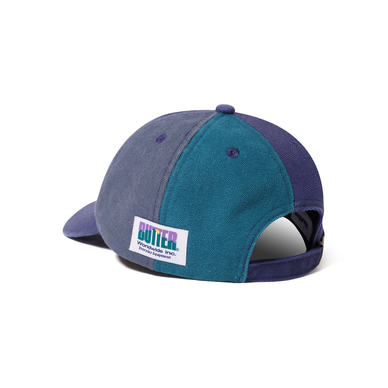 Canvas Patchwork 6 Panel Cap, Washed Navy 2 Canvas Patchwork 6 Panel Cap, Washed Navy - Image 2