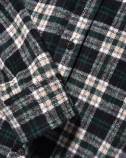 Caterpillar Flannel Shirt, Navy / Forest 6 Caterpillar Flannel Shirt, Navy / Forest -Butter Goods Sales Store CaterpillarFlannelShirtNavy Forest2copy