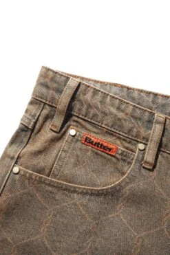 Chain Link Denim Jeans, Washed Brown -Butter Goods Sales Store ChainLinkDenimJeansWashedBrown3