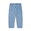 Chain Link Denim Jeans, Washed Indigo