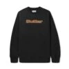 Felt Logo Applique Crewneck, Black