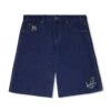 Critter Baggy Denim Shorts, Dark Indigo