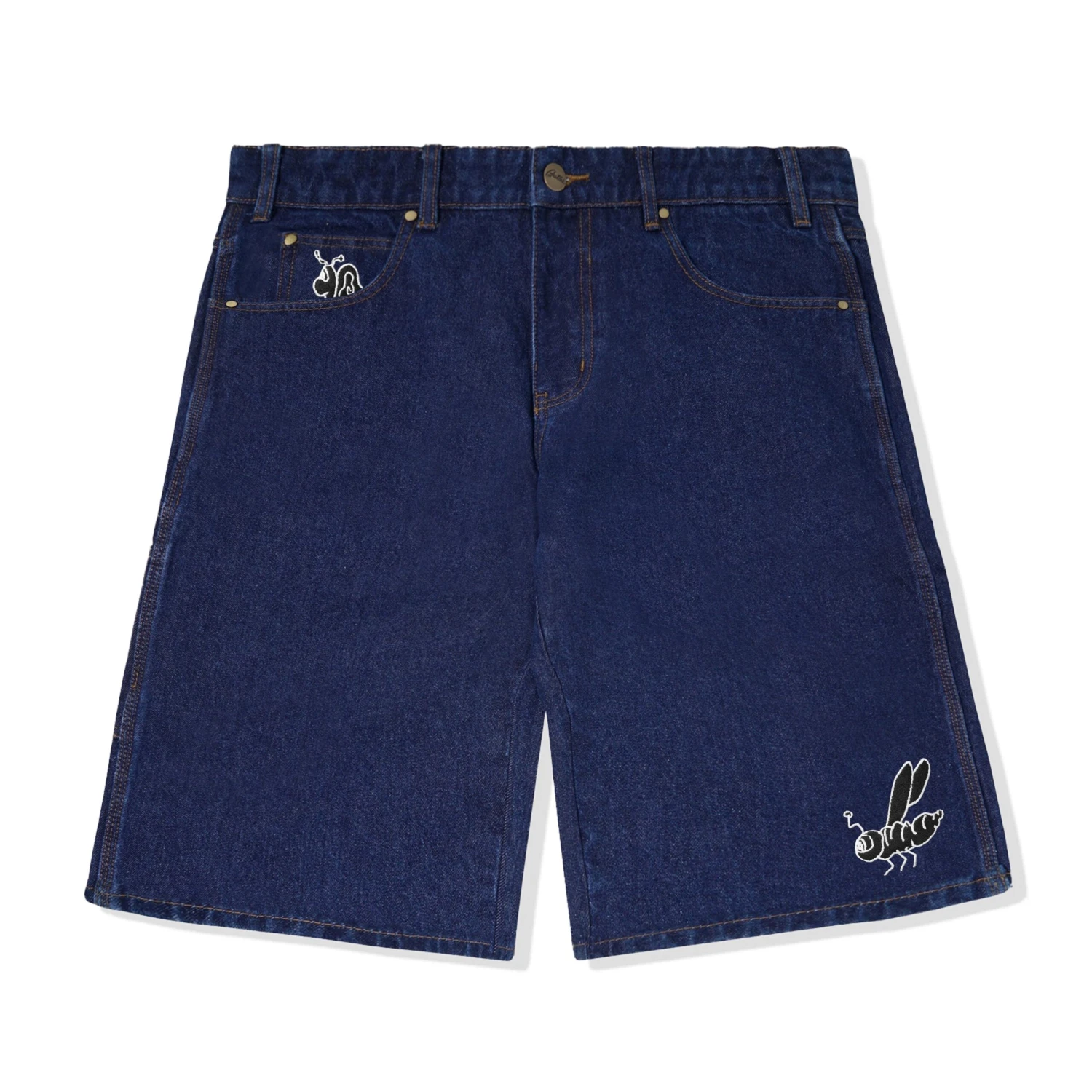 Critter Baggy Denim Shorts, Dark Indigo 1 Critter Baggy Denim Shorts, Dark Indigo