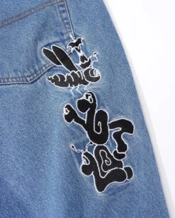 Critter Denim Jeans, Washed Indigo -Butter Goods Sales Store CritterDenimJeansWashedIndigo3