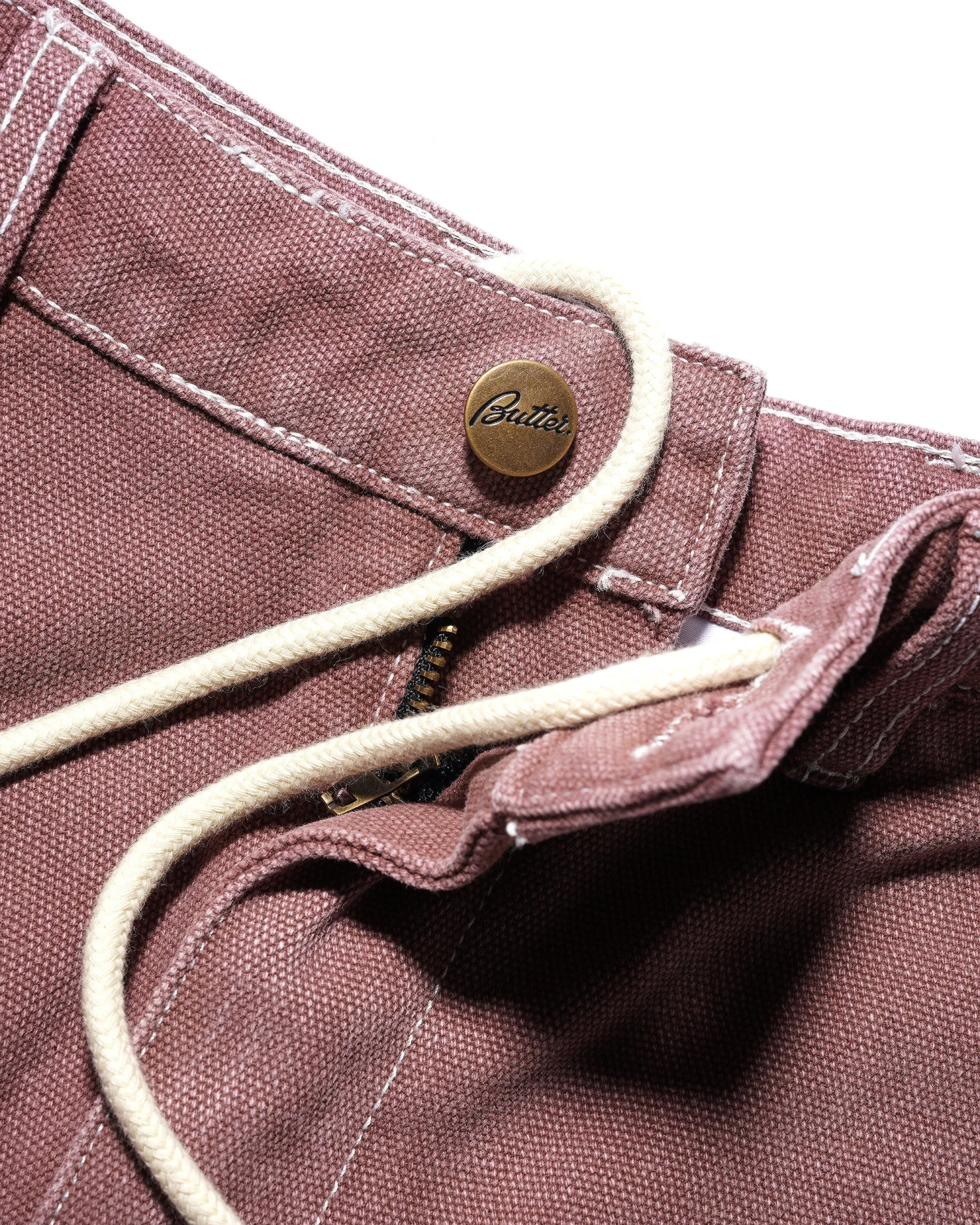 Washed Canvas Double Knee Pants, Brick 3 Washed Canvas Double Knee Pants, Brick - Image 3