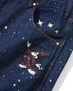 Fantasia Baggy Denim Jeans, Dark Indigo Bleach Splatter -Butter Goods Sales Store FantasiaBaggyDenimJeansDarkIndigoBleachSplatter4