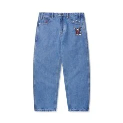 Fantasia Baggy Denim Jeans, Washed Indigo