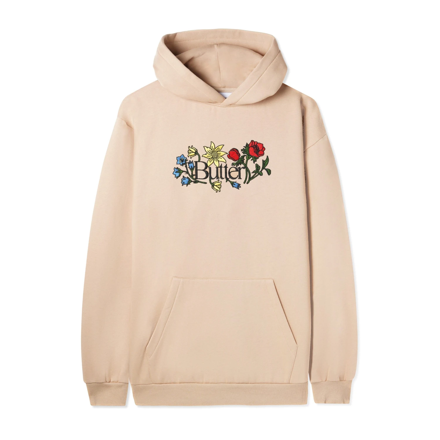Floral Embroidered Pullover, Tan 1 Floral Embroidered Pullover, Tan