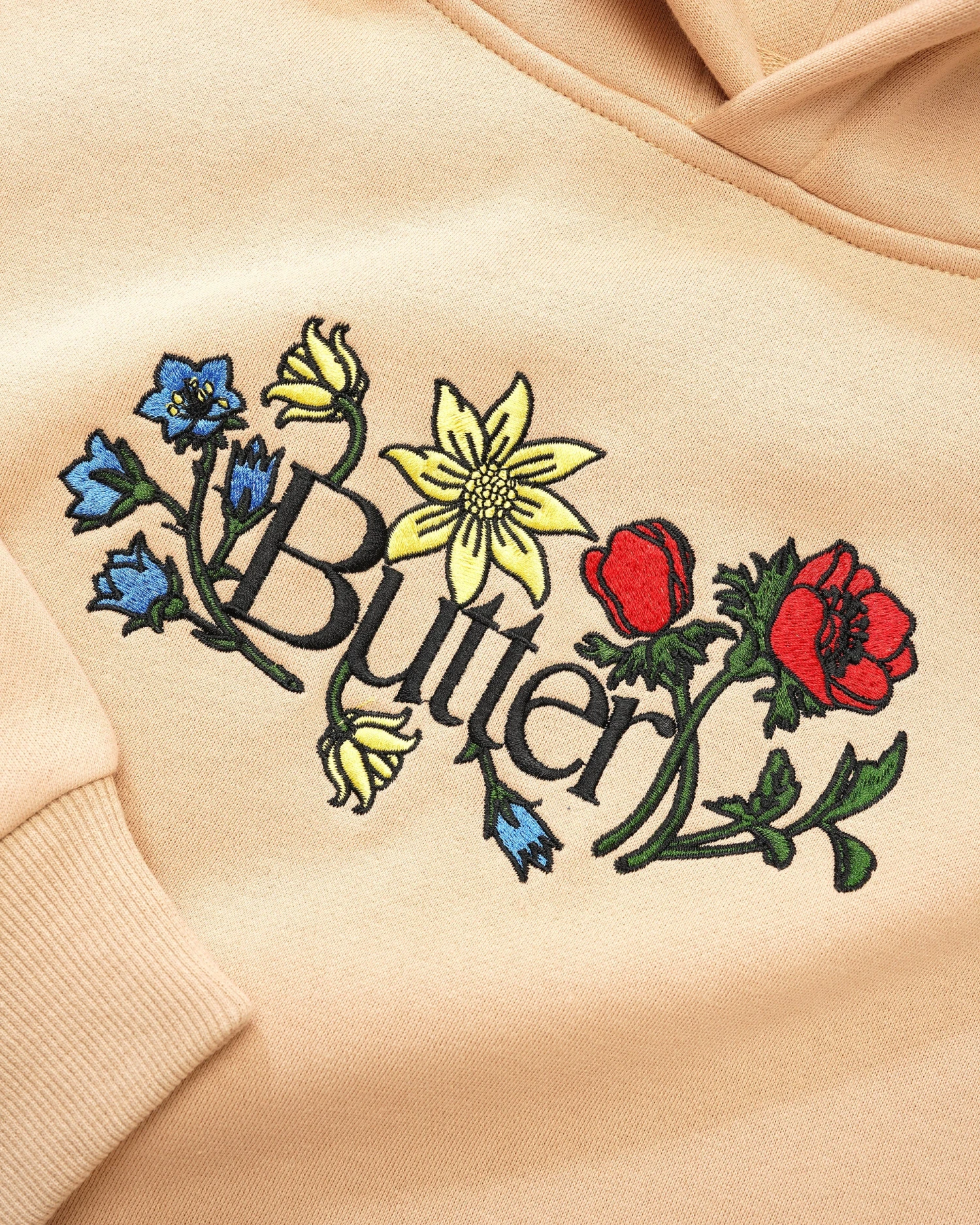 Floral Embroidered Pullover, Tan 2 Floral Embroidered Pullover, Tan - Image 2