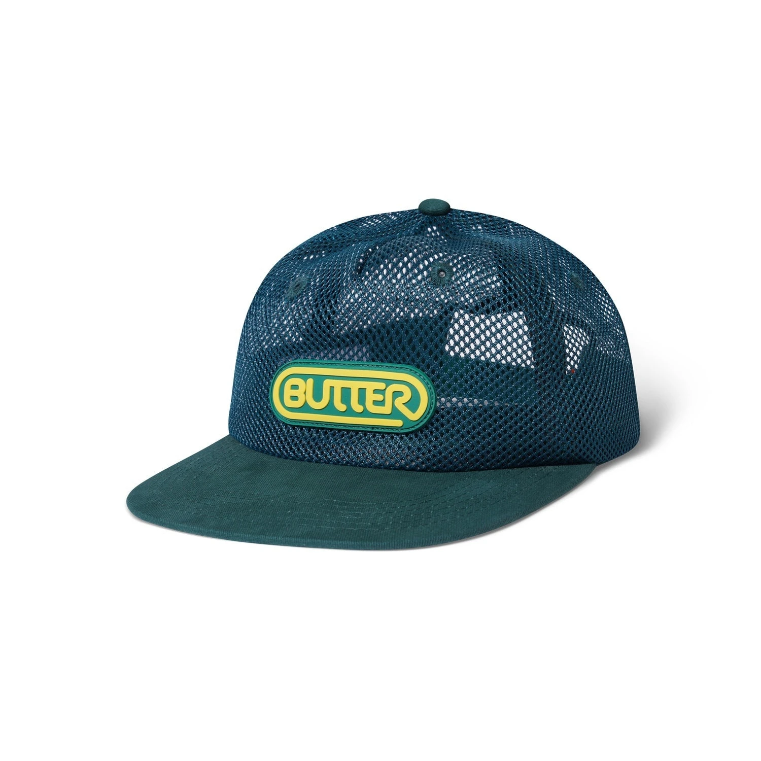 Mesh Shallow Snapback Cap, Forest 1 Mesh Shallow Snapback Cap, Forest