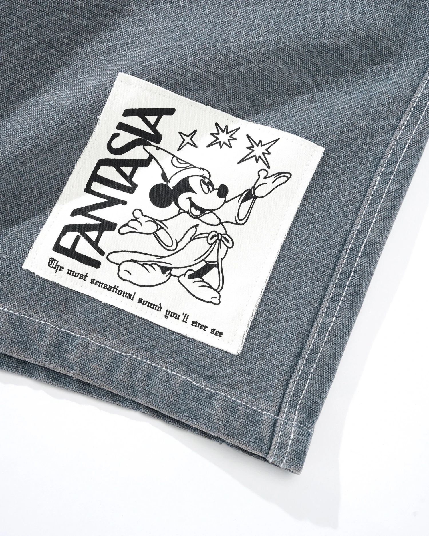 Patch Work Shorts, Slate 5 Patch Work Shorts, Slate - Image 5