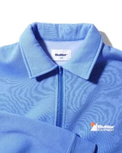 Pigment Dye 1/4 Zip Pullover, Cornflower 4 Pigment Dye 1/4 Zip Pullover, Cornflower -Butter Goods Sales Store PigmentDye1 4ZipPulloverCornflower2