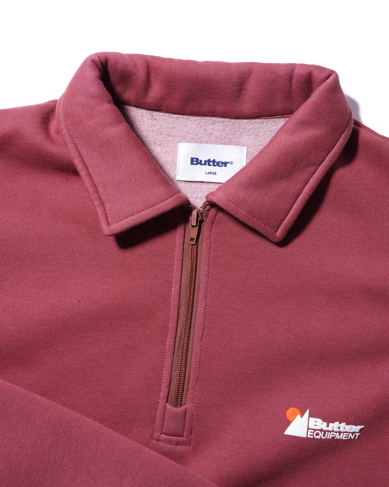 Pigment Dye 1/4 Zip Pullover, Rhubarb 2 Pigment Dye 1/4 Zip Pullover, Rhubarb - Image 2