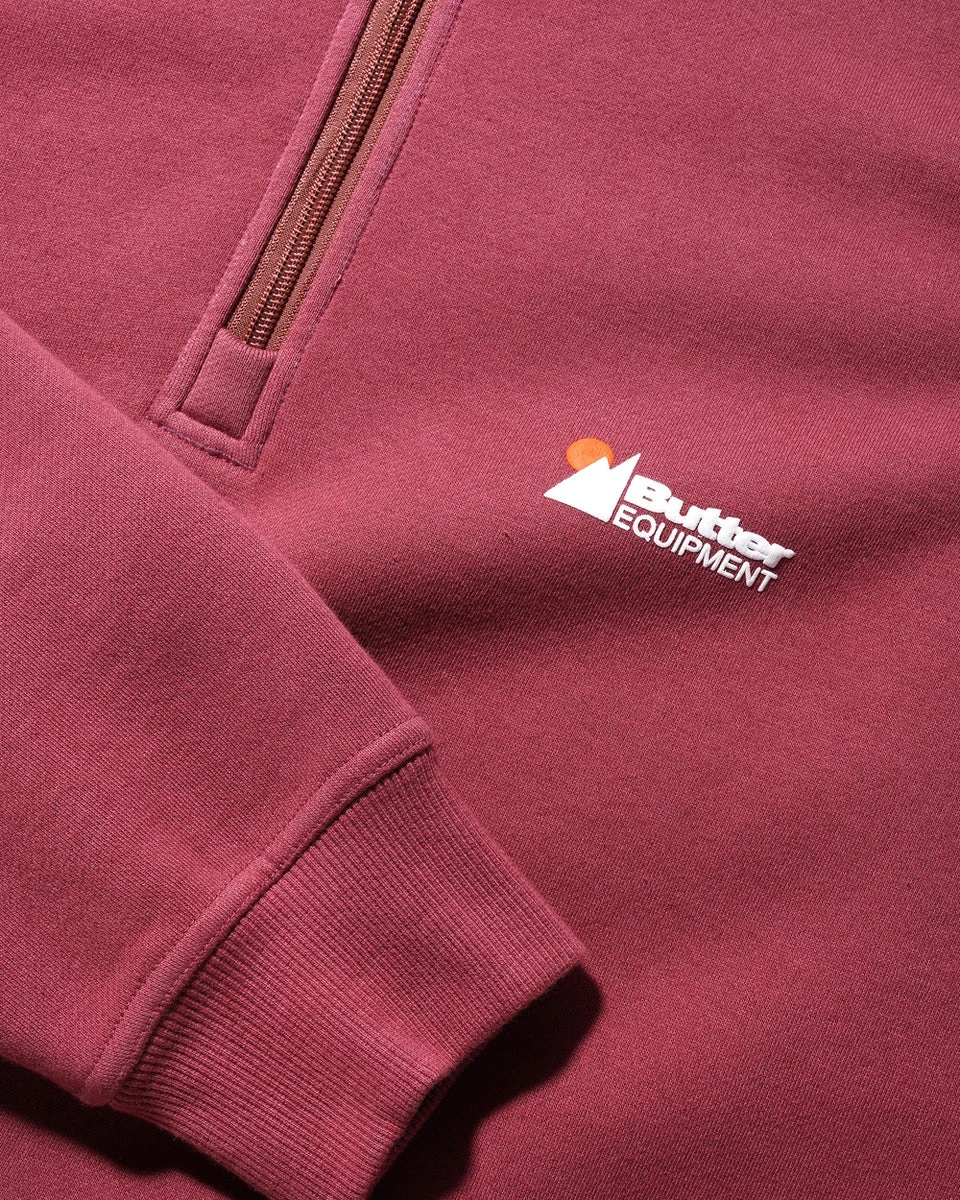 Pigment Dye 1/4 Zip Pullover, Rhubarb 3 Pigment Dye 1/4 Zip Pullover, Rhubarb - Image 3