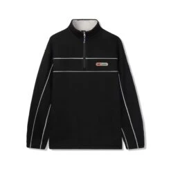 Pipe 1/4 Zip Pullover, Black