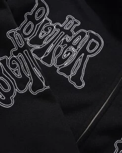 Tour Zip-Thru Hood, Black -Butter Goods Sales Store TourZipUpHoodBlack3