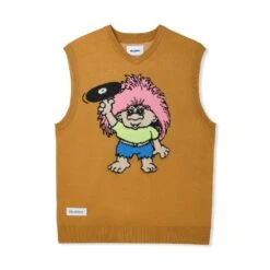 Troll Knit Vest, Brown