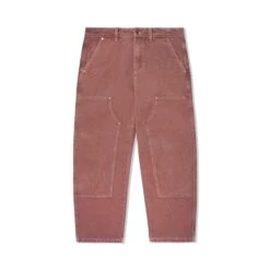 Washed Canvas Double Knee Pants, Brick