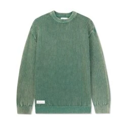 Washed Knitted Sweater, Washed Army